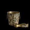 Abalone Ice Bucket & Tongs*VINTAGE Clearance