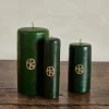 Altar Candle in Green*NICKEY KEHOE Outlet