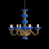 Blue Glass Chandelier*VINTAGE New
