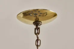 Blue Glass Chandelier*VINTAGE New