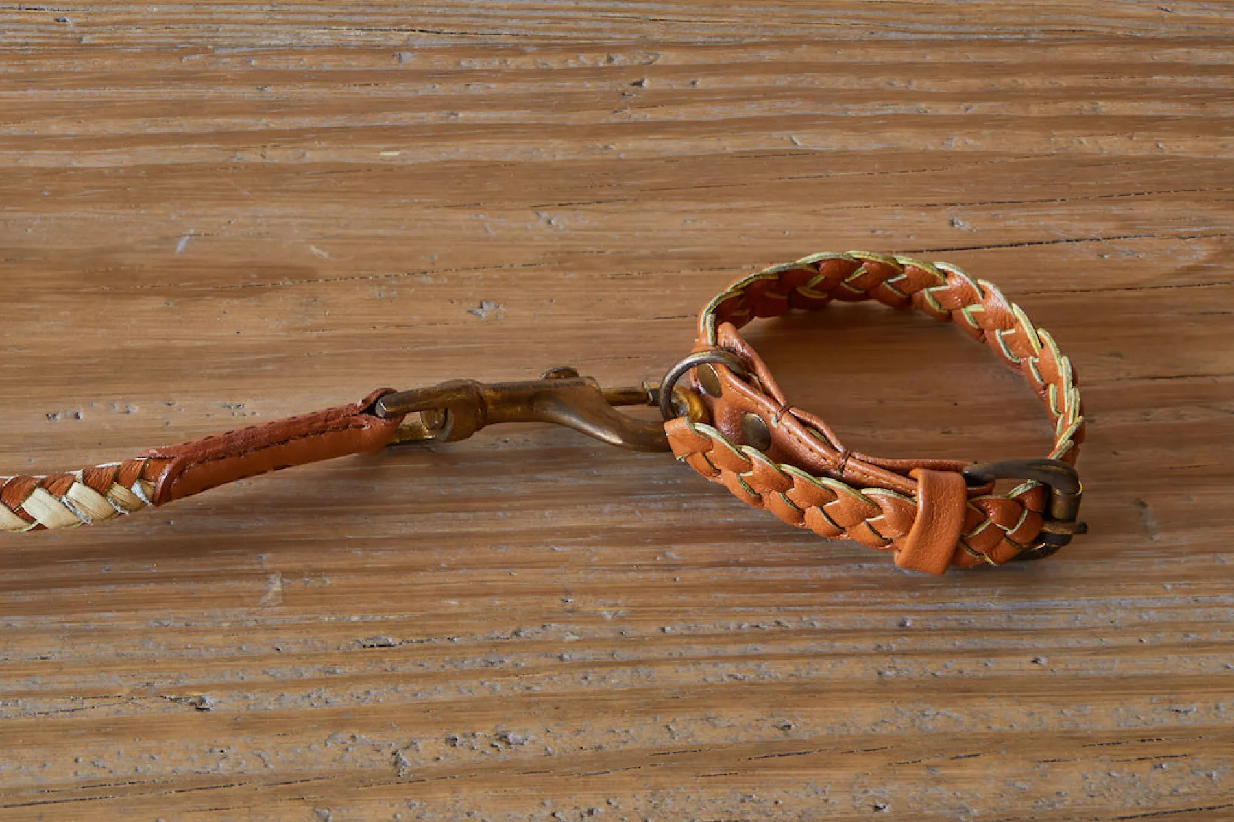 Braided Windsor Collar, Tan*GEORGIE PAWS Outlet