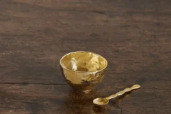 Brass Bowl and Spoon*UNEARTHEN Clearance