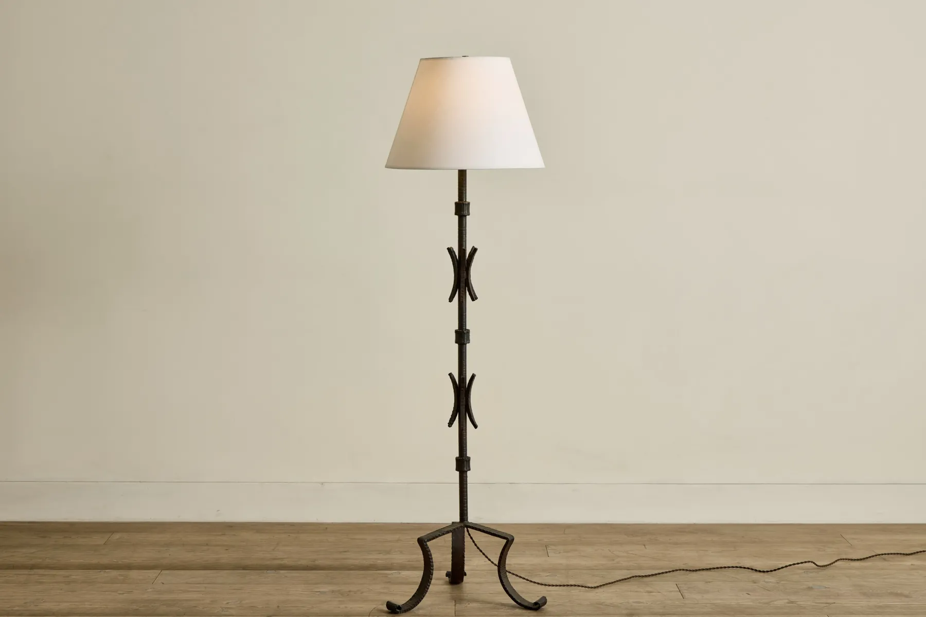 Brutalist Iron Floor Lamp*VINTAGE Clearance