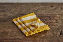 Carnival Dish Towel in Mustard*NICKEY KEHOE Clearance
