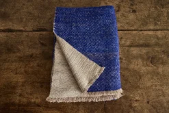 Cashmere Throw in Blue Ivory*HIDDEN Best
