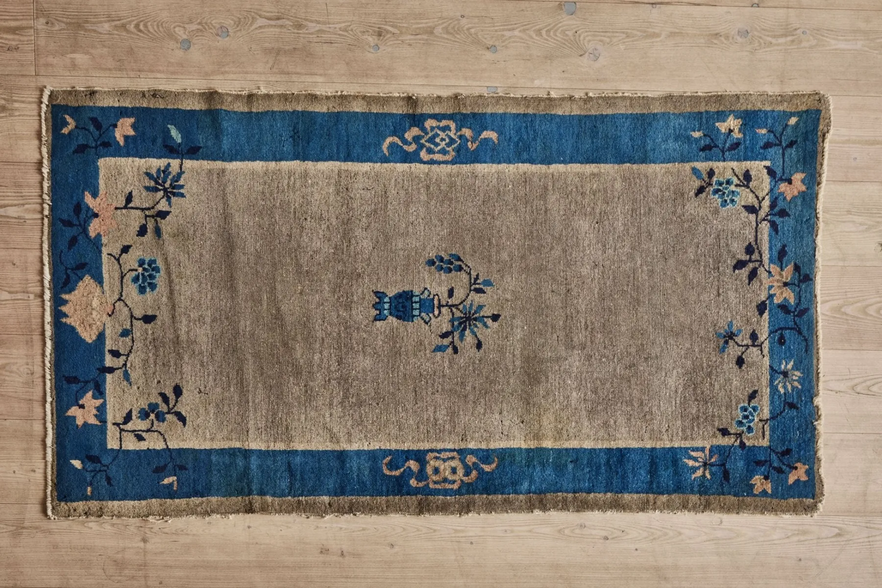1920' Chinese Peking Rug 3’ x 5’7*VINTAGE New
