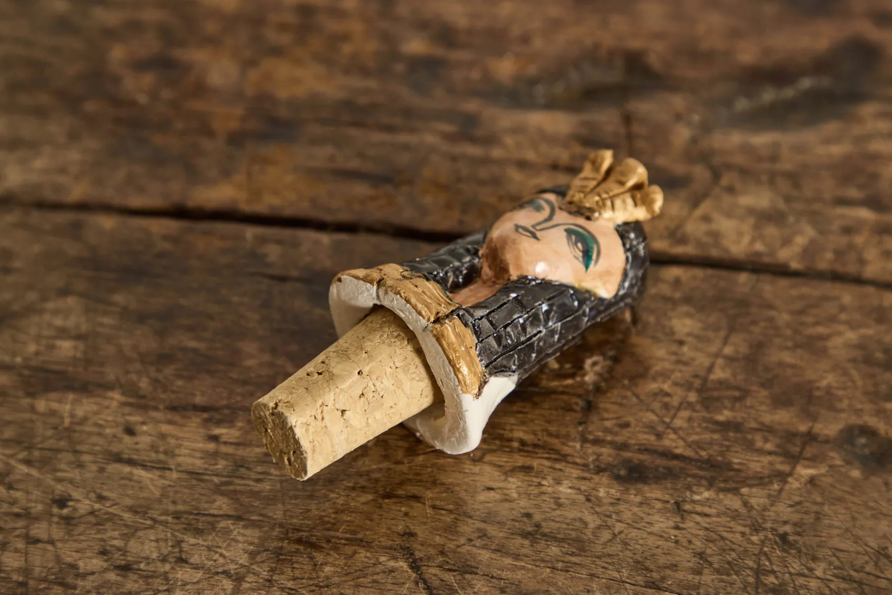 Cleopatra Ceramic Wine Stopper*ANDREA KASHANIPOUR Outlet