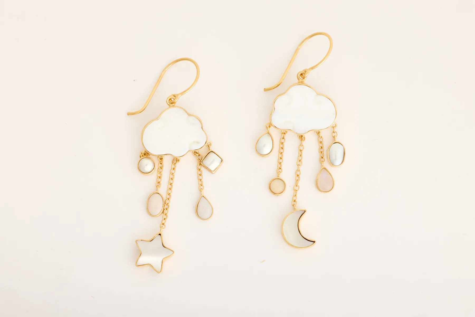 Cloud and Rain Drop Earrings*GRAINNE MORTON New