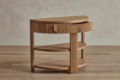 Demilune Side Table, Wood Top*NICKEY KEHOE Online