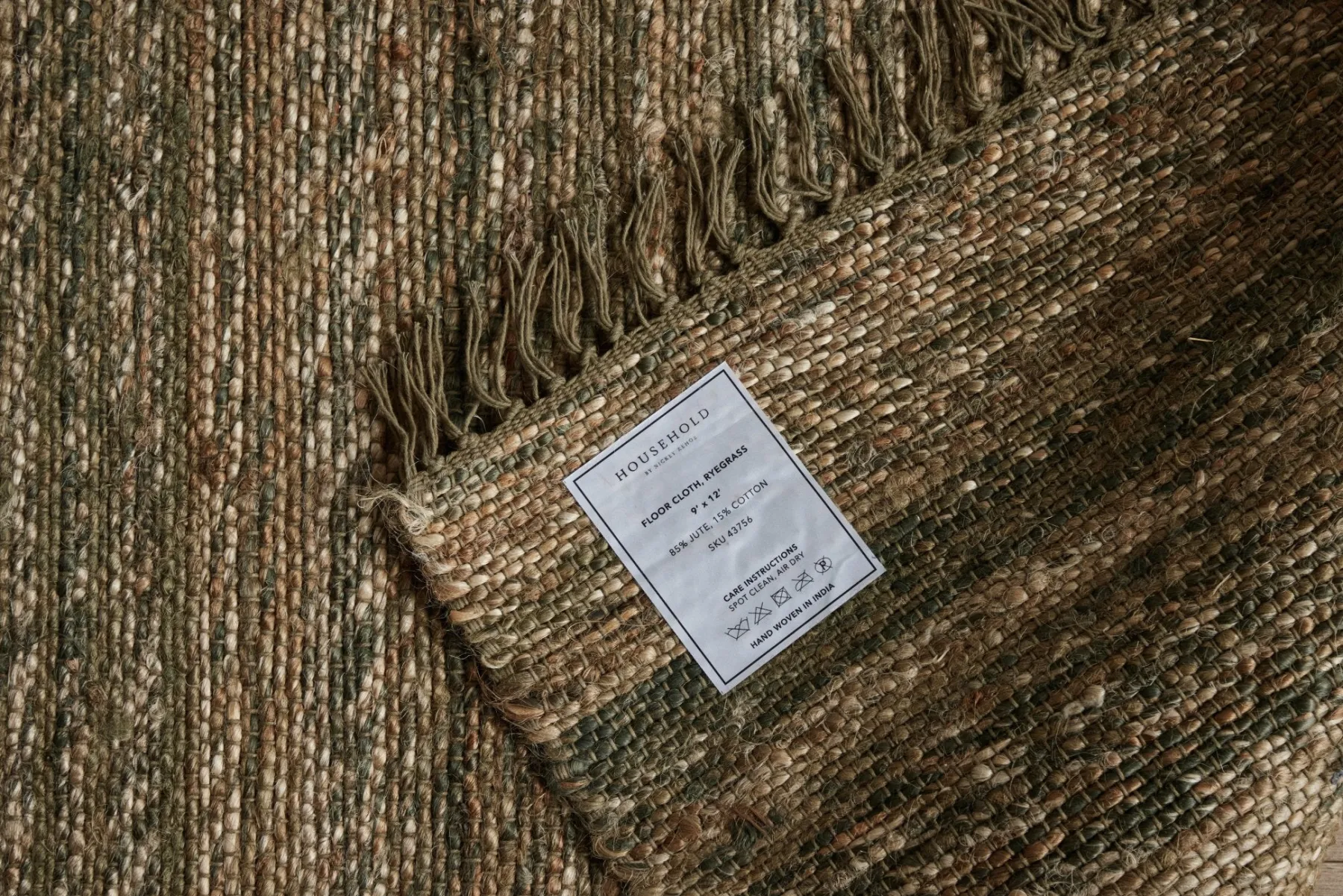 Floor Cloth in Ryegrass (Multiple Sizes)*NICKEY KEHOE Discount
