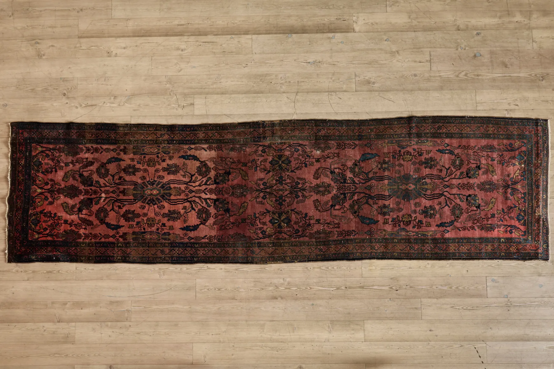 Floral Kurdish Runner 4'3 x 15'8*VINTAGE Sale