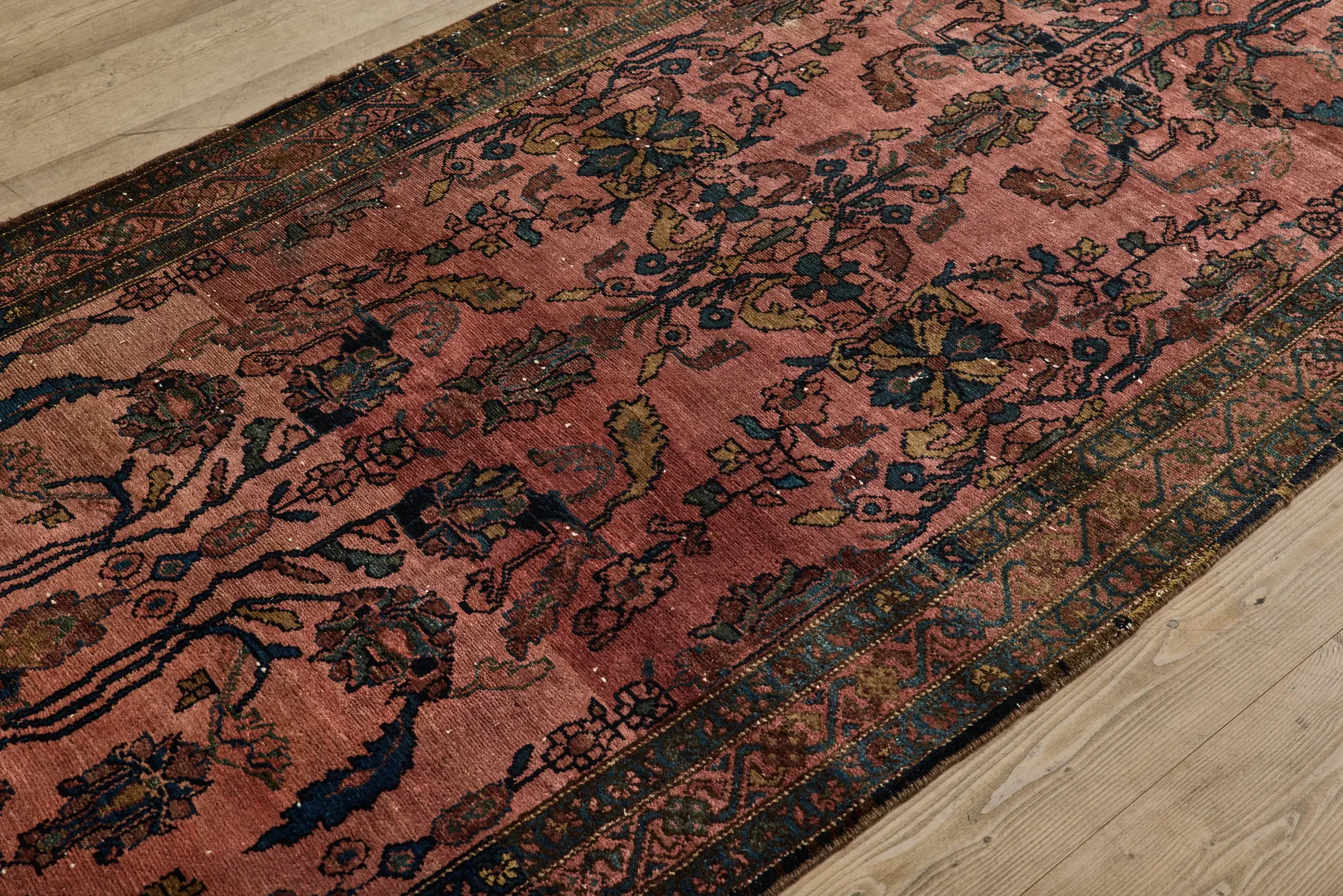 Floral Kurdish Runner 4'3 x 15'8*VINTAGE Sale