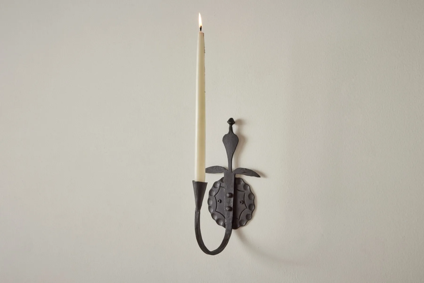 Forged Iron Candle Wall Sconce*NICKEY KEHOE Best