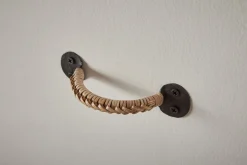 Forged Iron Drawer Pull with Braided Bamboo*NICKEY KEHOE Best