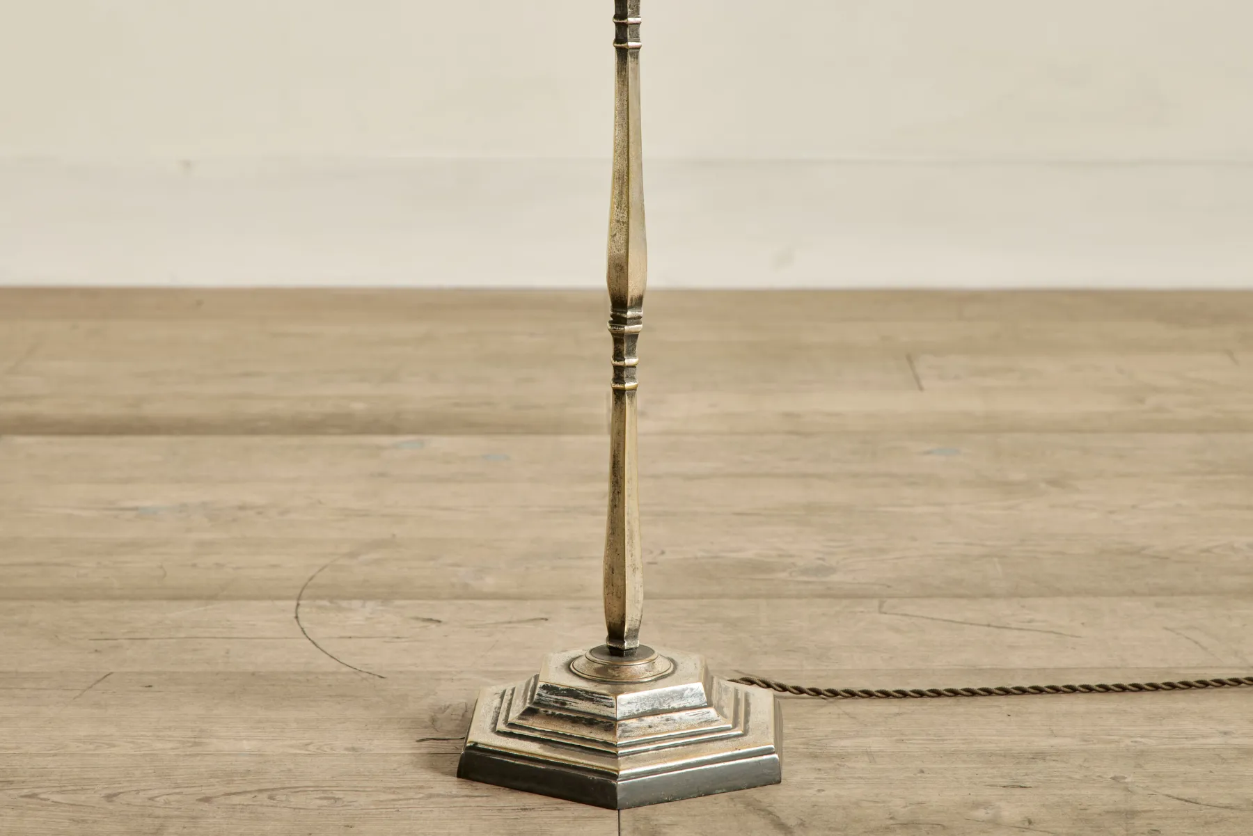 French Silver Floor Lamp*VINTAGE Fashion