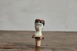 Frida Kahlo Ceramic Wine Stopper*ANDREA KASHANIPOUR Fashion