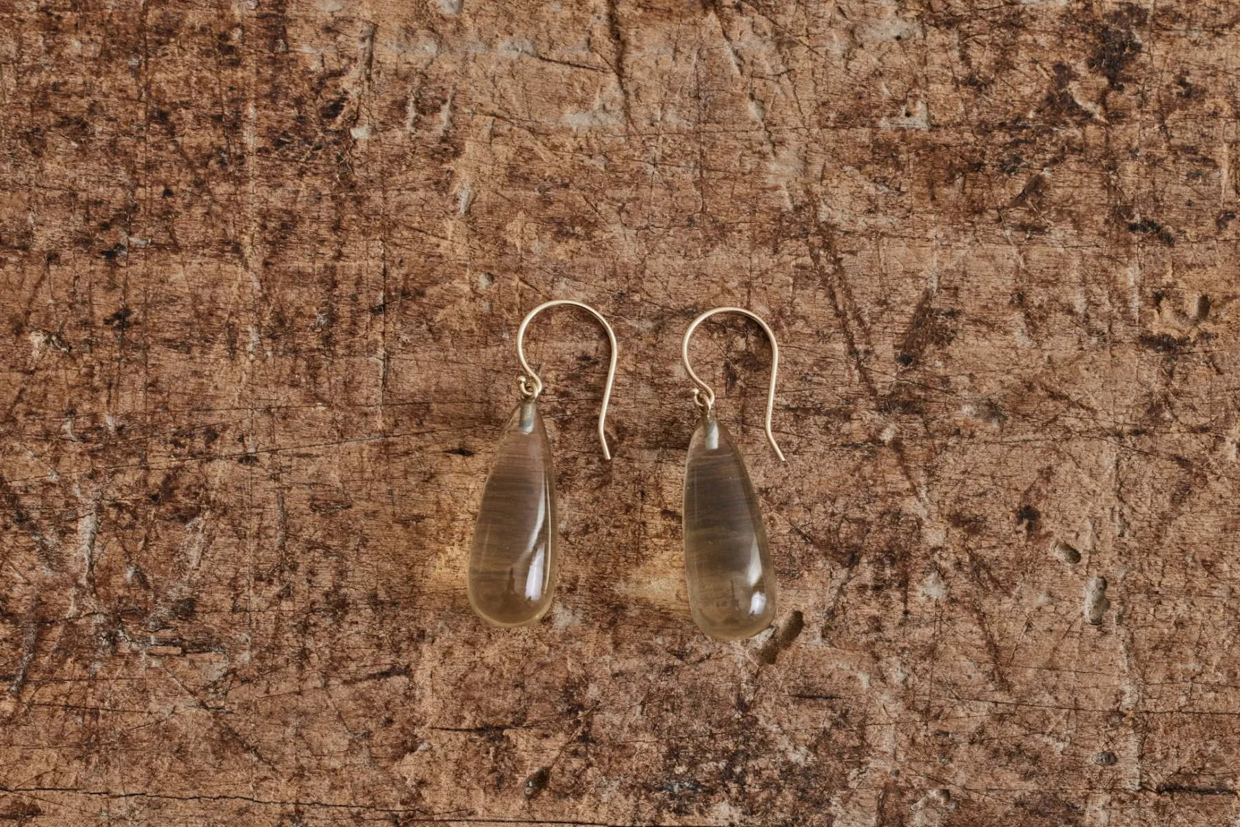 Handcut Lemon Citrine Drop Earrings*MIKKEL BROGGER Outlet