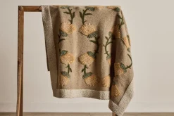 Italian Wool Throw in Peach*HIDDEN New