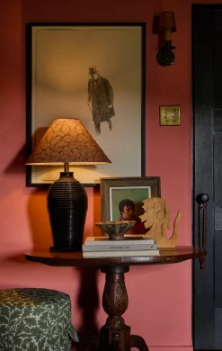 Linen Lampshade in Quercus, Juniper*HIDDEN Fashion