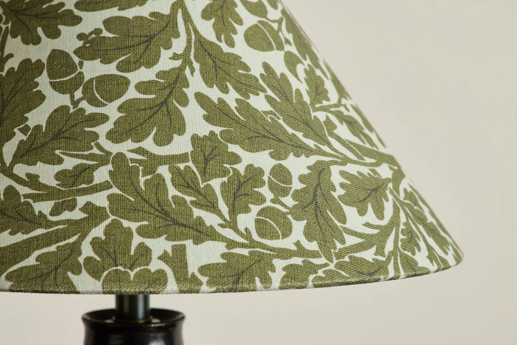 Linen Lampshade in Quercus, Juniper*HIDDEN Fashion