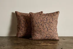 Linen Pillow in Quercus, Aubergine*HIDDEN Fashion