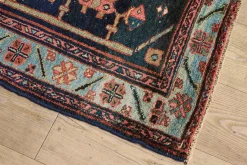 Navy Tribal Malayer Rug 4’6 X 6’7*VINTAGE Clearance