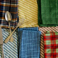 Nickey Plaid Napkins, Set of 4*HEATHER TAYLOR HOME Sale