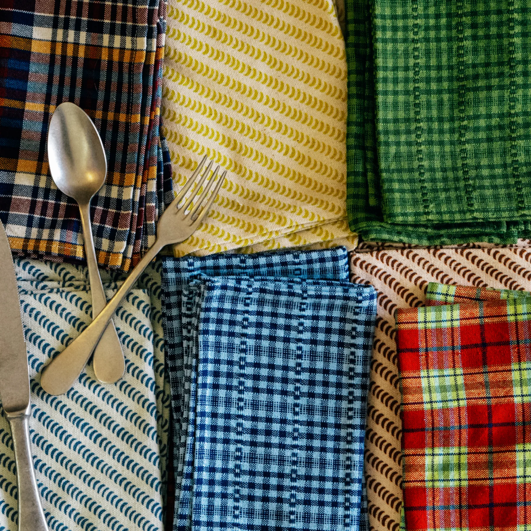 Nickey Plaid Napkins, Set of 4*HEATHER TAYLOR HOME Sale