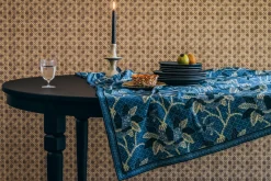 Night Bloom Tablecloth In Azure*NICKEY KEHOE Online