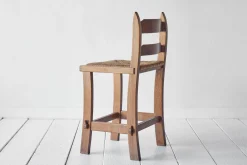 Oak and Rush Barstool*VINTAGE Discount
