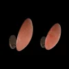 Pair of Red Dome Sconces*VINTAGE New
