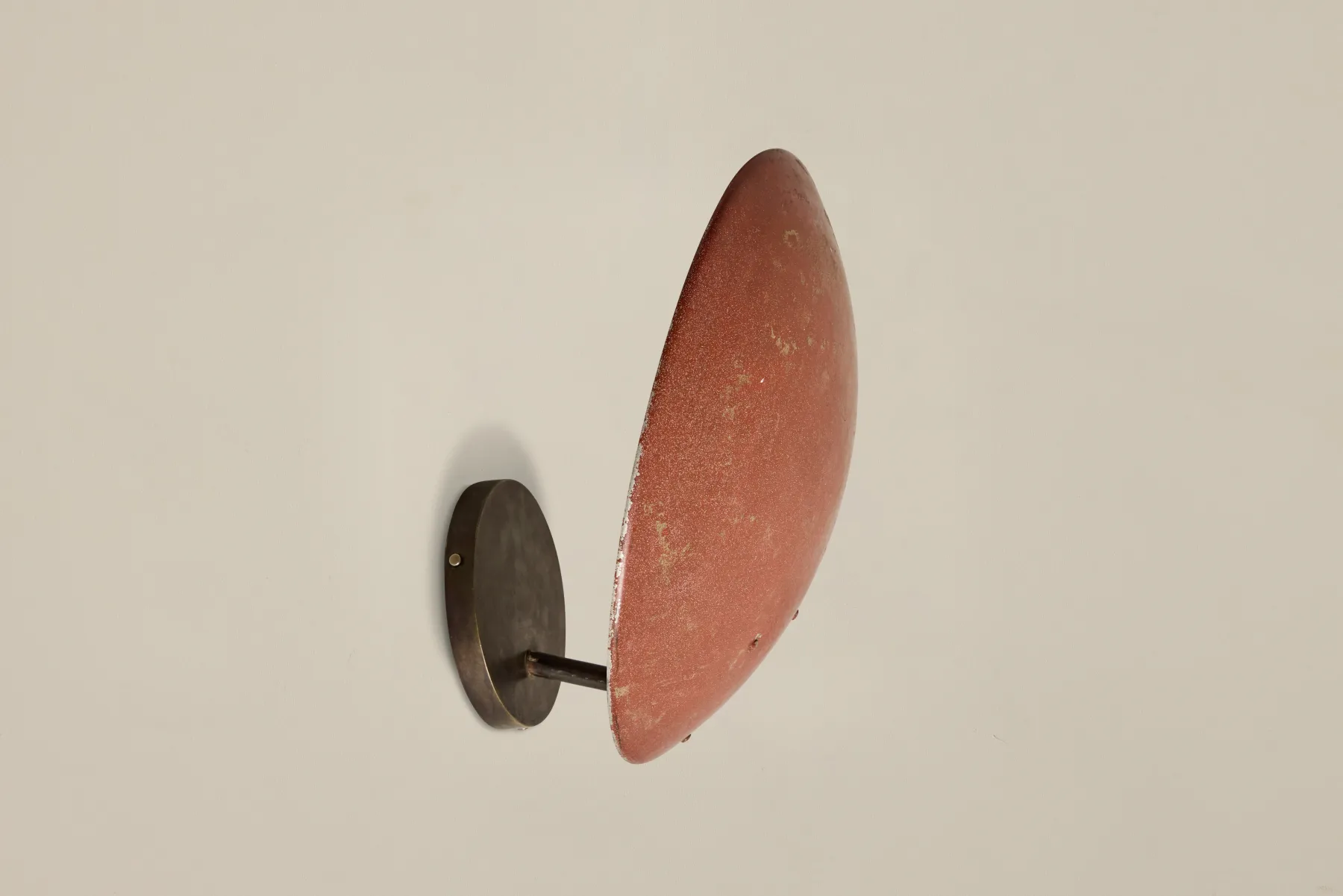 Pair of Red Dome Sconces*VINTAGE New