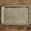 Pewter Lago Rectangle Tray with Handles*MATCH Sale