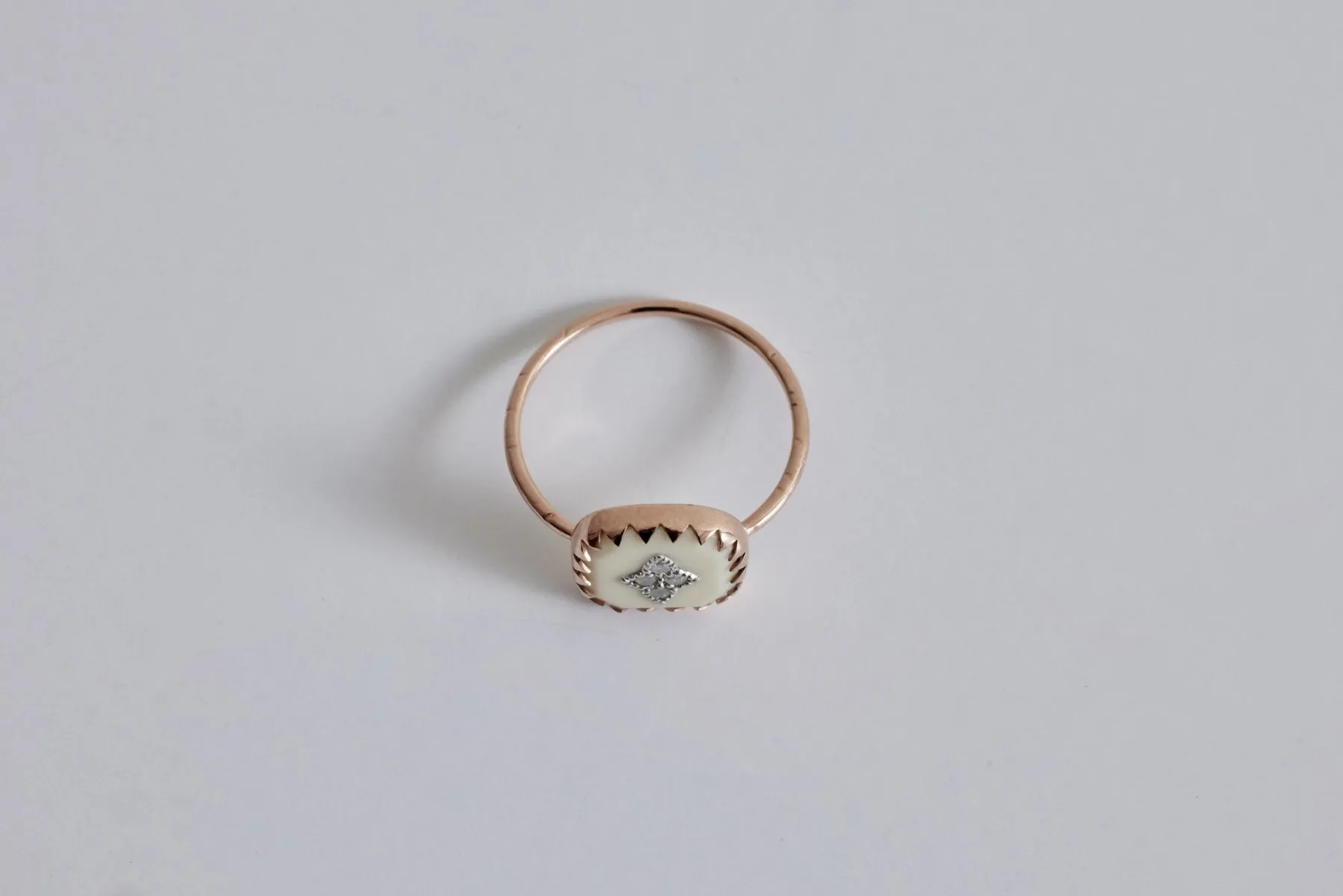 Pierrot Ring, Blanc (Size 52)*PASCALE MONVOISIN Discount