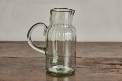 Ribbed Glass Pitcher (Multiple Sizes)*NICKEY KEHOE Best