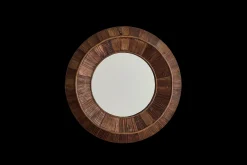 Round Wood Mirror*VINTAGE New