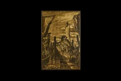 Ship Scene Painting No.3*VINTAGE New