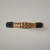 Square Forged Iron Drawer Pull with Braided Bamboo*NICKEY KEHOE Sale