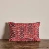 Susan Deliss Pillow in Criss Cross Red*NICKEY KEHOE Hot