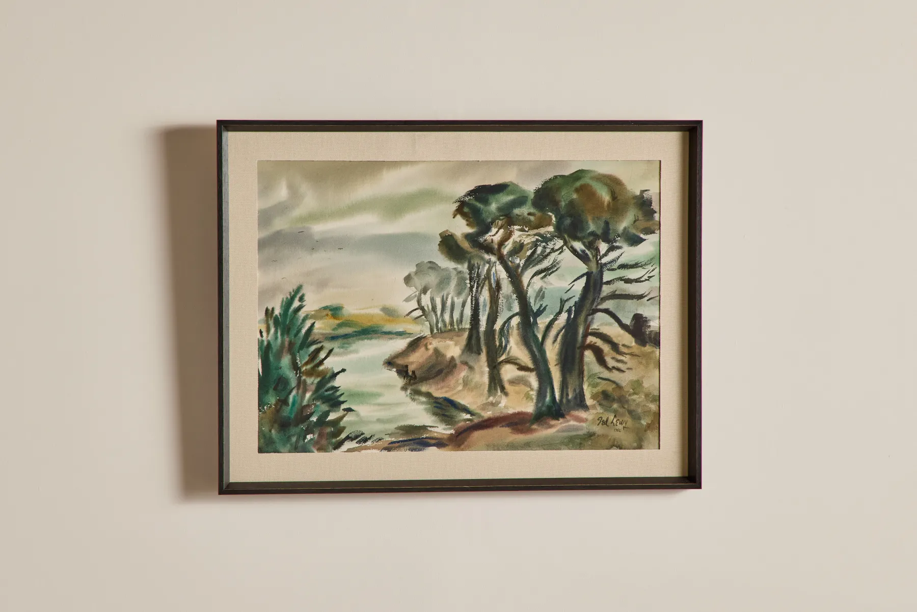 Ted Lewy Painting*VINTAGE Clearance