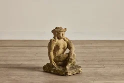 19th Century Male Stone Figure*VINTAGE New