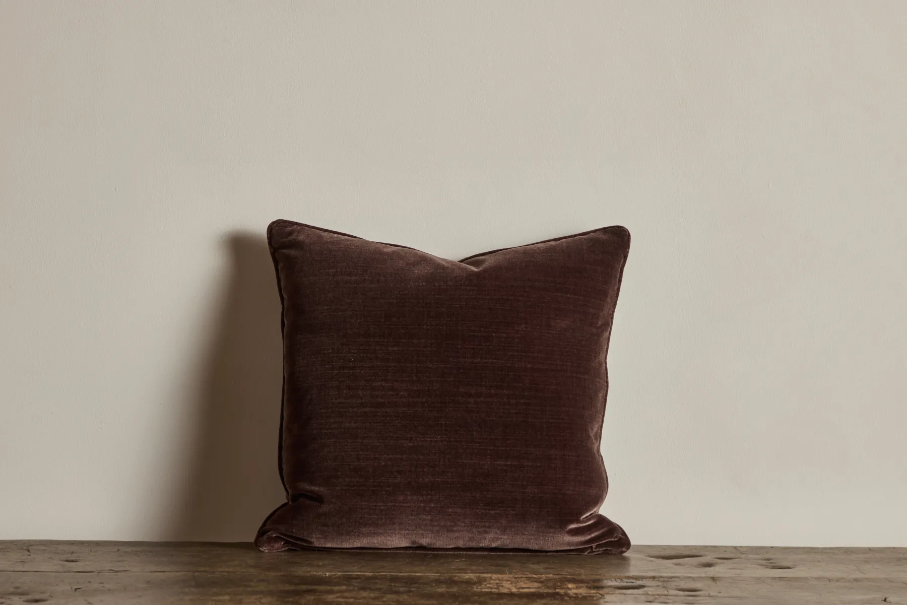 Velvet Pillow in Chocolate*NICKEY KEHOE New