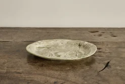 Vert Marbleized Oval Platter*TOTEM HOME Discount