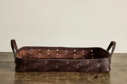 Woven Basket in Chocolate Buffalo*AGNES BADDOO Hot