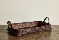 Woven Basket in Chocolate Buffalo*AGNES BADDOO Hot