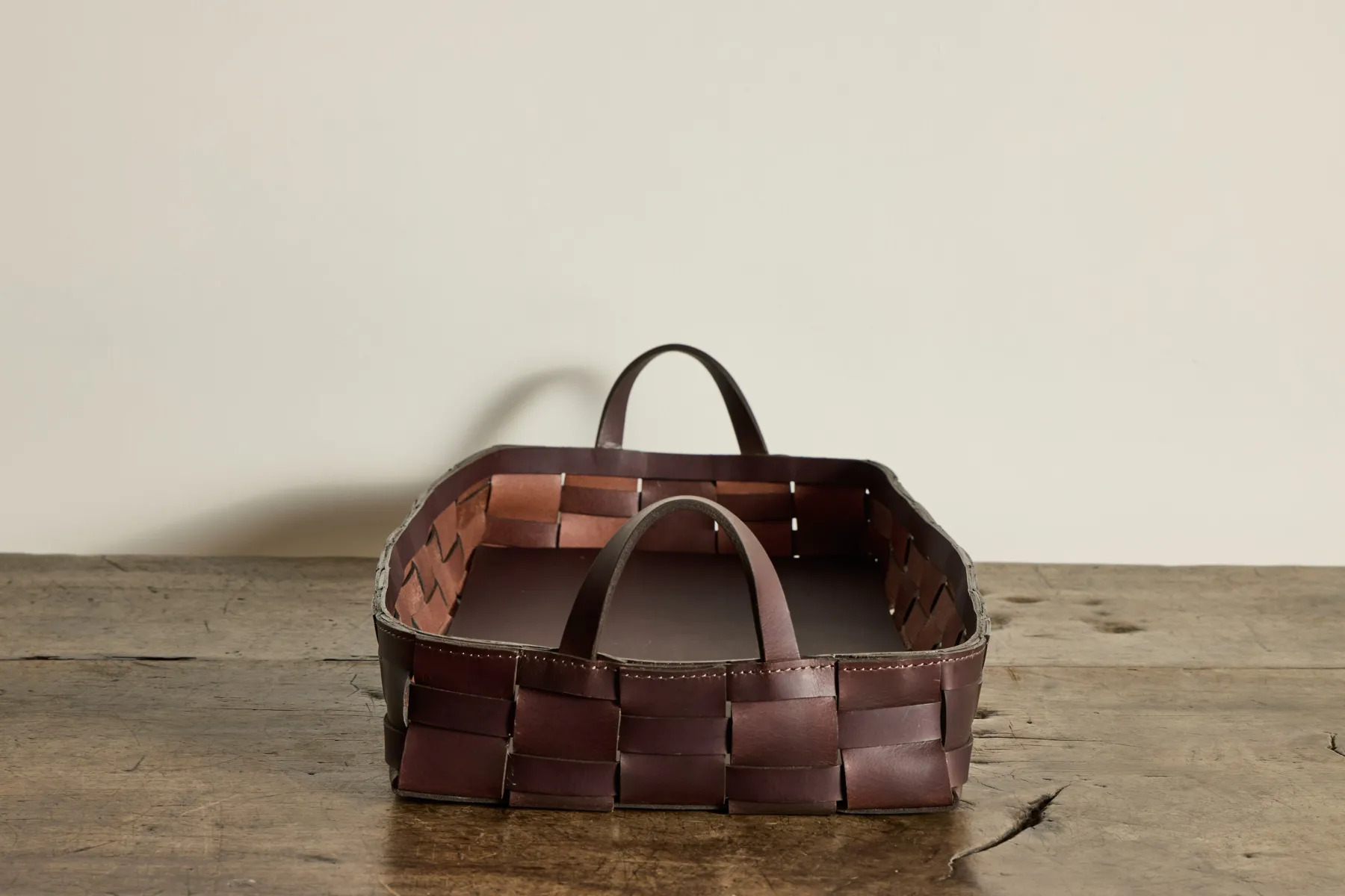 Woven Basket in Chocolate Buffalo*AGNES BADDOO Hot
