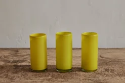 Yellow Straight Tall Glass*NICKEY KEHOE Outlet