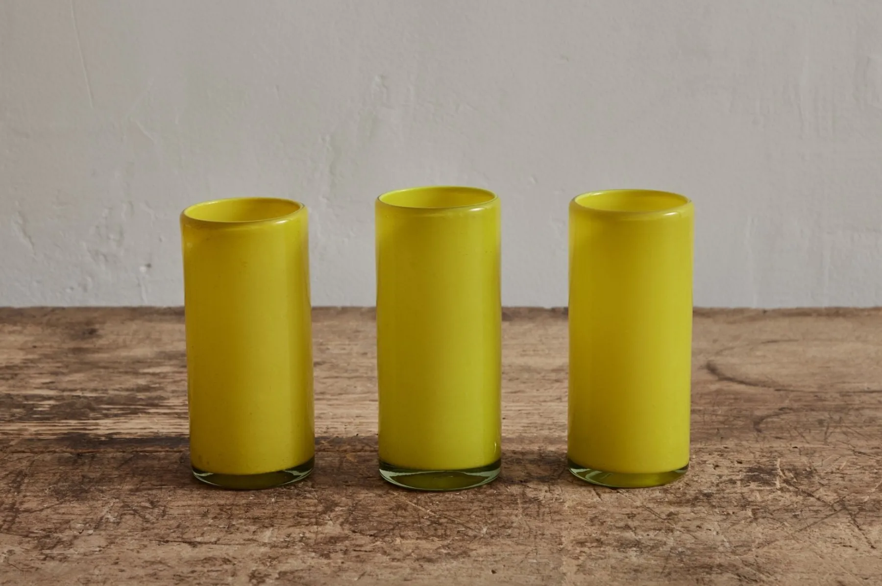 Yellow Straight Tall Glass*NICKEY KEHOE Outlet