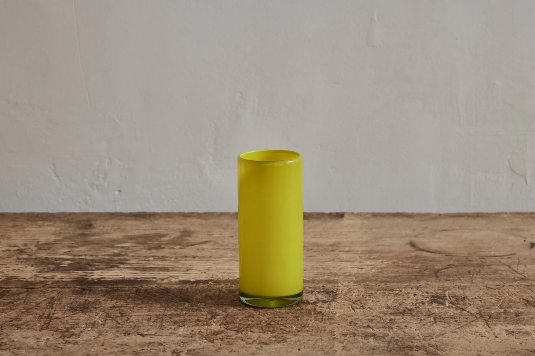 Yellow Straight Tall Glass*NICKEY KEHOE Outlet