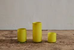 Yellow Straight Tall Glass*NICKEY KEHOE Outlet